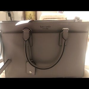 Bought purse w/o looking at dimensions, too small 9 1/2 X 14in. Never used.